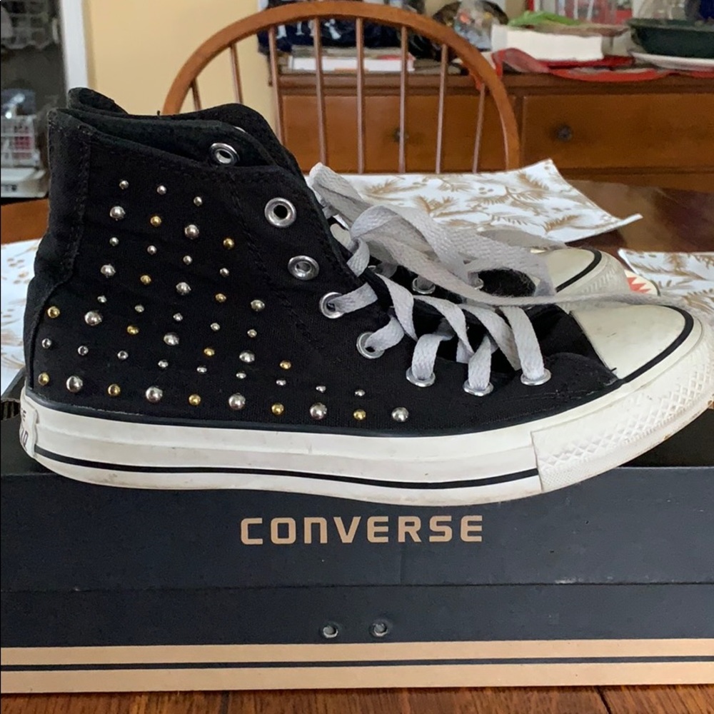 Studded Converse High tops